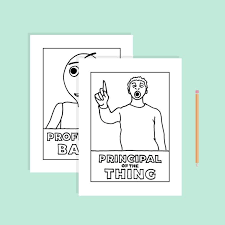 Baldis Basics Coloring Pages Printable Pdf Digital Etsy In 2020 Coloring Pages Coloring Books Coloring Pages For Kids