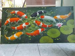 Simak paparan artikel jenis ikan koi untuk mengetahui begitu banyaknya variasi warna yang indah dari ikan koi. Lukisan Ikan Koi Murah Berkualitas Home Facebook
