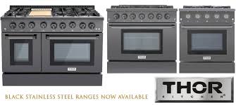 Frankly, the company makes a very convincing argument. Black Stainless Steel Professional Ranges By Thor Kitchen Stoves