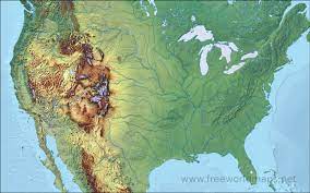 What Is A Physical Map In Geography United States Physical Map