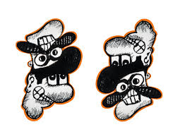 La segunda lectura se podrá en la mayoría de los casos, la segunda lectura se realiza tras girar el dibujo 180º, estamos ante los llamados ambigramas de simetría central; Dibujos Volteados Eduardo Munguia Diseno Creativo