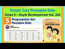 Dengan pendekatan high order thinking skills (hots) pada pembelajaran matematika seringkali membuat guru dan murid keteteran. Ayo Bereksplorasi Hal 245 Senang Belajar Matematika Kelas 5 Bab 5 Pengumpulan Dan Penyajian Data Youtube