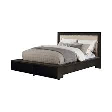 Loft bed frames are all quality made. California King Hambleton Nailhead Trim Platform Bed Dark Gray Beige Homes Inside Out Target