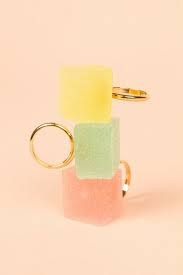 Pate De Fruit Ring Sweet Candy Jewelry Fruit Jewelry Jewelry