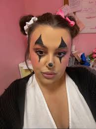 Very simple clown makeup look I did for work today 🤡💕 #halloween #cl...