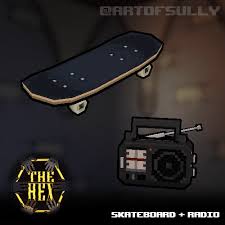 Video To Gif Output Image Retro School Skateboard Pixel Art