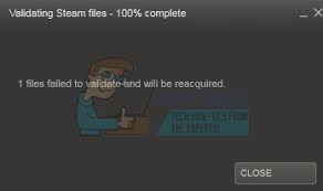 Fix 1 File Failed To Validate And Will Be Reacquired Steam Appuals Com