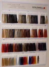 Goldwell Wall Chart In 2019 Hair Color Swatches Elumen