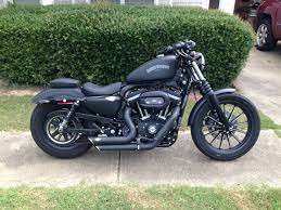 Seat Change To The Sporty Went With The Stock Solo Seat Off A 48 And Passenger Pillion New Handle Bars Go On T Harley 48 Custom Harley Harley Davidson Images