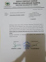 Musda Golkar Kaltim Mendadak Batal Kaltim Today