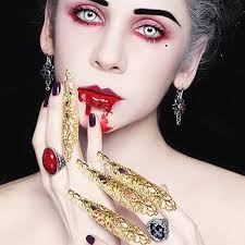 20 Pack Finger Nail Claw Rings Ancient Queen Costume Fingertip Claw Nail  Rings Metal Finger Knuckle Claw for Halloween Vampire Nails Women Cosplay  Costume Drama Dance Show : Amazon.com.au: Beauty