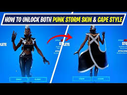 This post contains references to products from one or more of our advertisers. Complete Guide How To Unlock Punk Storm Skin Style And Cape Back Bling Style In Fortnite Season 4