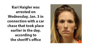 Stephens County Sheriff's Office arrests female suspect in today's car chase  case