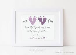 While we're doing our best to make sure the products we feature will arrive in time for mother's day, shipping times can vary depending on where you live, which product you purchase, and more. First Mother S Day Gift From Twins New Mom Personalized Etsy First Mothers Day Gifts Personalized Fathers Day Gifts Baby Footprint Art