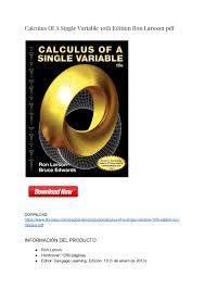 It is generated from the tex source; Calameo Calculus Of A Single Variable 10th Edition Ron Larson Bruce Edwards Pdf Descargar Download Libros Tec