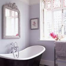 Lilac Grey Bathroom With Antique Mirror Ideal Home Purple Bathrooms Grey Bathrooms Lavender Bathroom