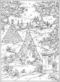 Coloring pages kindergarten coloring winter easy snow landscape. Welcome To Dover Publications From Creative Haven Winter Wonderland Coloring Book Creative Haven Coloring Books Coloring Books Colorful Pictures