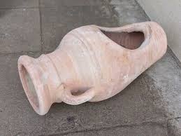 Amphore Ca 45 Cm Aus Terracotta Terrakotta Vase Wasserlauf Pflanzamphore Liegend 728899957709 Ebay