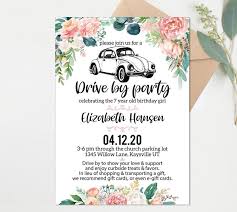 Pin On Drive By Shower Invitations
