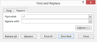 Remove text strings using excel 2007's replace command. How To Remove The Character In Excel 2010 Stack Overflow