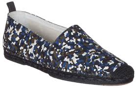 Fendi Mens Camouflage Granite Print Espadrilles Loafers Flats Shoes