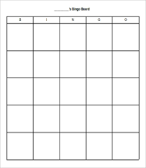 Bingo Card Template 9 Free Word Pdf Jpeg Vector Format