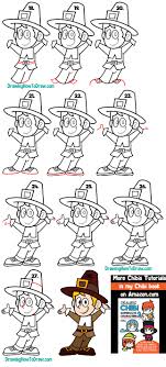Follow this free tutorial and you'll learn how to draw pilgrim hats to decorate the table. How To Draw A Cartoon Pilgrim For Thanksgiving Easy Step By Step Drawing Tutorial For Beginners How To Draw Step By Step Drawing Tutorials