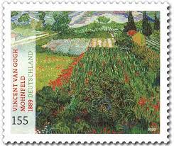 (2 oz) two ounce letters. New Issues 2020 Germany Poppy Field By Van Gogh Philatelic Pursuits