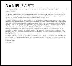 Safety Engineer Cover Letter Sample Cover Letter Templates Examples