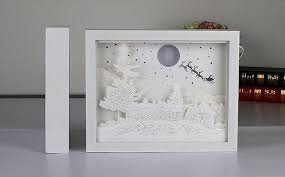 Show you how to convert a standard picture frame into a shadow box frame using some tape and a piece of card. Make Diy 3d Christmas Shadow Box Card For Home Decoration View Shadow Box Card Sweetmade Product Details From Shenzhen Sweetmade Gifts Co Ltd On Alibaba Co Christmas Shadow Boxes Home Decor Decor