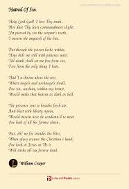 Hatred Of Sin Poem By William Cowper