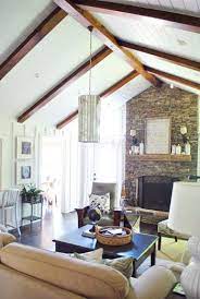 She and her husband used them to add rustic flare and architectural detail to their family room's high cathedral ceiling. Pin On House Ideas