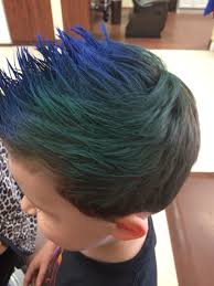 Colourful hair can be passed on if you use the genetics tool in cas on relatives that are teen plus, i believe. My Client Fohawk Little Boy Hair Blue Hair Green Hair Boys Blue Hair Hair Dye For Kids Boys Colored Hair
