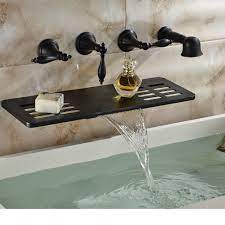 Shop our best selection of bathtub faucets with sprayer at hayneedle, where you can buy online while you explore our room designs and curated looks for tips, ideas & inspiration to help you along the way. 2021 Wholesale And Retail Wall Mounted Bathroom Tub Faucet Oil Rubbed Bronze Waterfall Spout W Soap Dish Holder Hand Shower Sprayer From Gonglangno1 216 09 Bathroom Tub Faucet Bathroom Faucets Bathtub Faucet