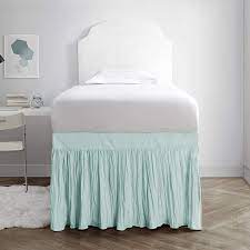 While both types of beds are referred to as twin size, the twin xl bed is actually longer than the regular twin bed and much more comfortable for teens and adults; Crinkle Twin Xl 30 Inch Drop 3 Panel Bed Skirt On Sale Overstock 21852649