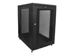 Orion free standing 19 data cabinets combine attractive styling with a rugged, durable structure offering a wide range of features at outstanding value. Product Startech Com 18u 19 Server Rack Cabinet 4 Post Adjustable Depth 2 30 Mobile Locking Vented It Data Network Enclosure W Casters Shelf Rack 18u