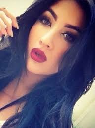 My father was scotch irish, flaming red hair and freckles and brown eyes. Love The Olive Skin Dark Hair And Red Lips Tumblr Hair Hair Styles Hair Makeup