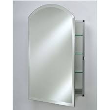 Recessed or surface led lighted mirror medicine cabinet with lights, led medicine cabinet with defogger (20x32/right hinge) 4.7 out of 5 stars 123 $393.88 $ 393. Specialty Collection Single Door 16 To 24 Wide Frameless Recessed Mounted Medicine Cabinet Arch Top Beveled Left Or Right Hinge By Afina Kitchensource Com