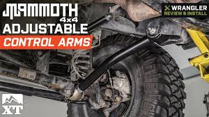 Jeep Wrangler Jk Mammoth Adjustable Control Arms Set Of 8 2007 2018 Review Install