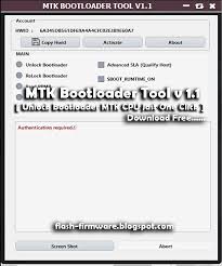 Any feedback, comment or advise is welcomed and do not hesitate to post it. Mtk Bootloader Tool V 1 1 Unlock Bootloader Mtk Cpu Jast One Click Free Download