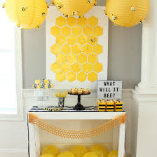 Place in the center of multiple tables or add to all areas of the party such as welcome entrance, gift table, or dessert buffet for an extra flair. What Will It Bee Gender Reveal Party Fun365