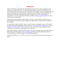 The official printed version of this irs form is scannable, but a copy, printed from this website, is not. Https Www Irs Gov Pub Irs Pdf F1099msc Pdf