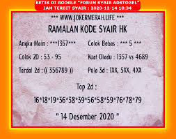 1 New Message Kode Syair Hongkong 14 Desember 2020 Forum Syair Togel Hongkong Singapura Sydney