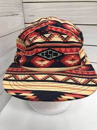 Empyre Surplus Co Esc 5 Panel Skater Geometric Pattern Strapback Hat Cap Empyre 5panel Casual Strapback Hats Hats Hats For Sale