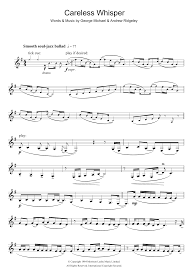 Printable sheet music file, 1 copy • 4 pages, id: Careless Whisper Sheet Music George Michael Clarinet Solo