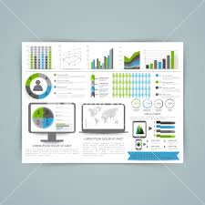 A Big Set Of Business Infographics Elements Including Bars