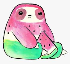 Sloth Clipart Fruit Kawaii Cute Watermelon Drawing Hd Png Download Kindpng How to draw a cute ice cream with a love heart cute and easy. kawaii cute watermelon drawing hd png