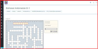Perkakas bergigi tajam untuk memotong atau membelah kayu : Pembelajaran Unsur Kebahasaan Dengan Teka Teki Silang Halaman Web Smp Negeri 2 Salatiga