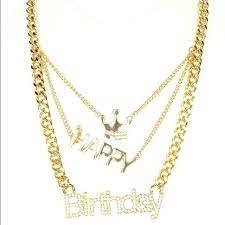 The Happy Birthday Necklace Birthday Necklaces Necklace Jewelry