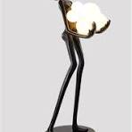 WAGLOS Fiberglass Art Sculpture Lamp, Resin Human Shaped ...